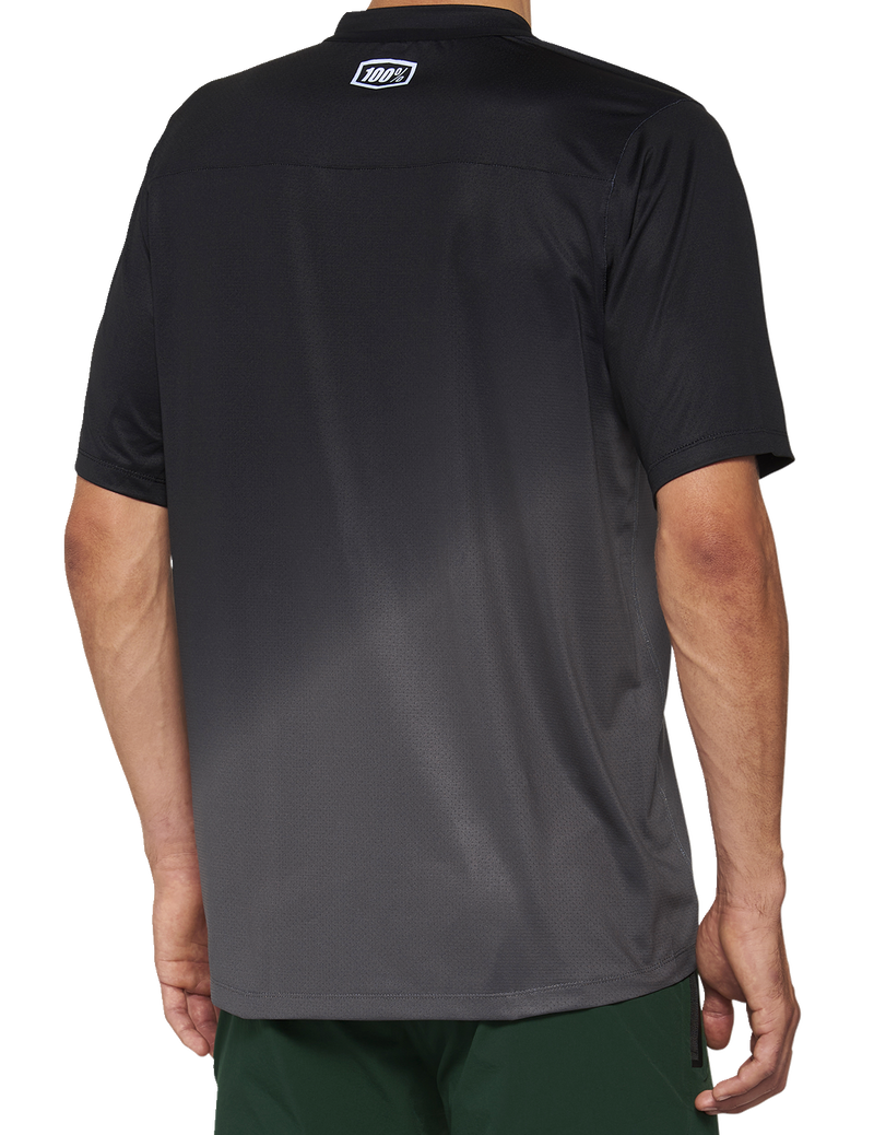 Load image into Gallery viewer, 100% Celium Jersey - Short-Sleeve - Black/Charcoal - Medium 40011-00001
