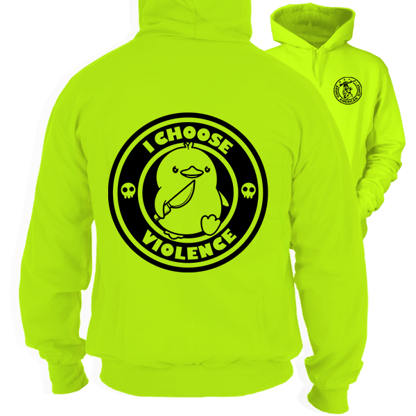 Load image into Gallery viewer, Violence - Safety Yellow Hi-Vis Hoodie
