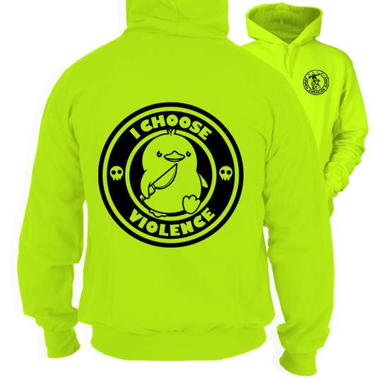 Violence - Safety Yellow Hi-Vis Hoodie