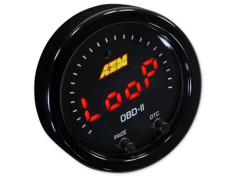 Load image into Gallery viewer, AEM Electronics X-Series OBDII Digital Datastream Gauge Black Bezel &amp; Black Face plate
