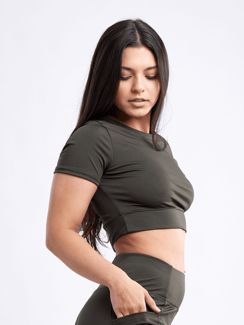 Load image into Gallery viewer, JupiterGear Short-Sleeve Crop Top
