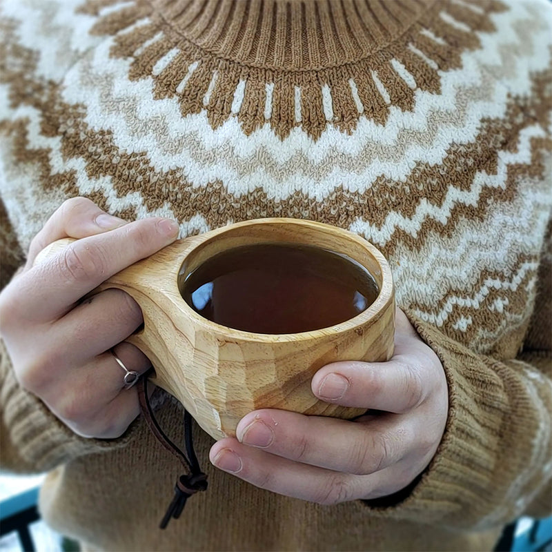 Load image into Gallery viewer, Skógr™ Nordic Style Kuksa - Carved Wood Camp Mug
