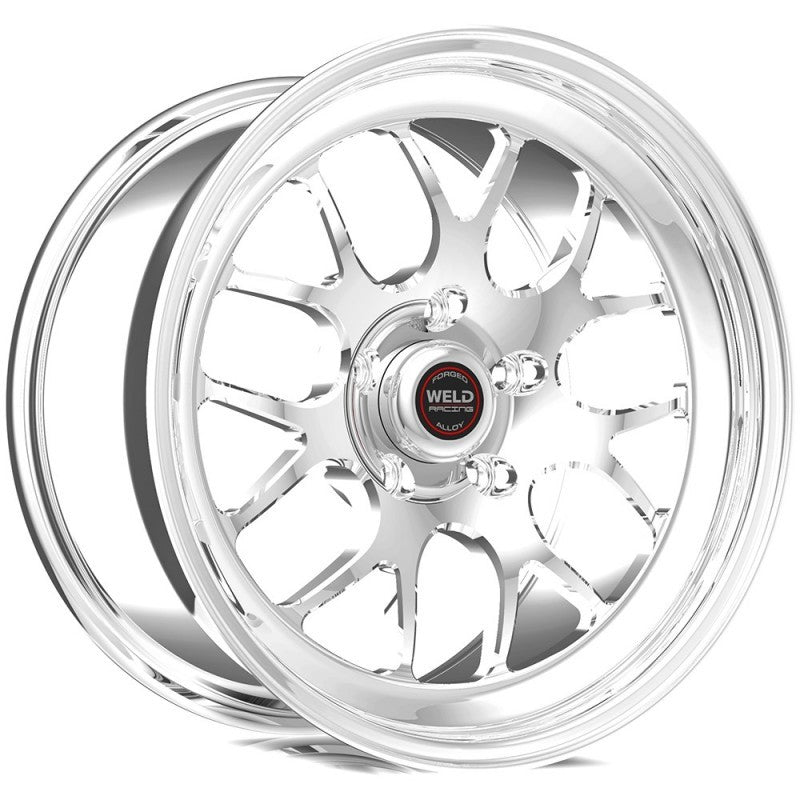 Load image into Gallery viewer, Weld S77 17x10 / 5x4.5in BP / 7.8in. BS / 58mm O/S Polished Center Wheel - Single Beadlock
