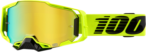 100% Armega Goggles - Nuclear Citrus - Gold Mirror 50005-00003