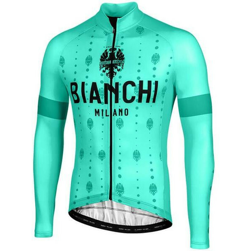 Bianchi Perticara Men's Long Sleeve Cycling Jersey (Celeste) Medium