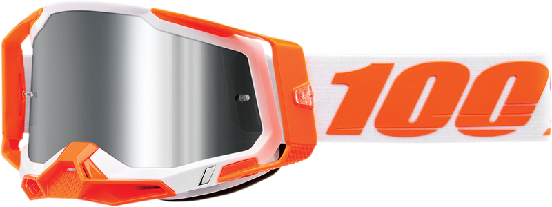 Load image into Gallery viewer, 100% Racecraft 2 Goggles - Orange - Silver Flash Mirror 50010-00013
