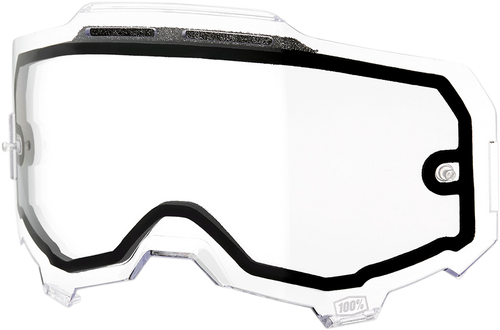 100% Armega Dual Lens - Vented - Clear 59052-00001