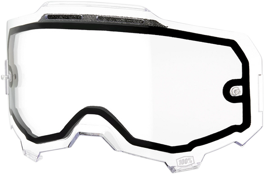 100% Armega Dual Lens - Vented - Clear 59052-00001