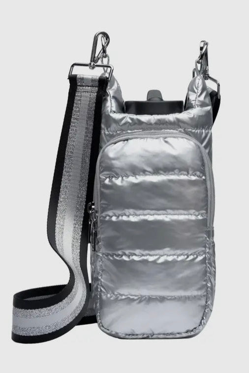 Quilted Quench Puffy Bottle Tote - SILVER