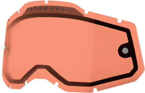 100% Accuri 2/Racecraft 2/Strata 2 Dual Lens - Vented - Rose 59082-00005