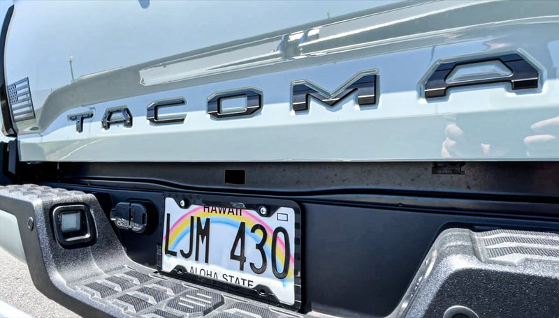 Load image into Gallery viewer, Toyota Tacoma Tailgate Insert Letters 3D Stars and Stripes - Adhesive-Backed (for Tacoma years 2016-2023)
