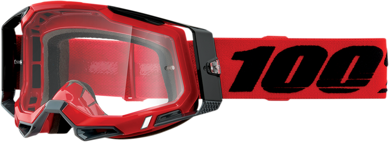 Load image into Gallery viewer, 100% Racecraft 2 Goggles - Red - Clear 50009-00003
