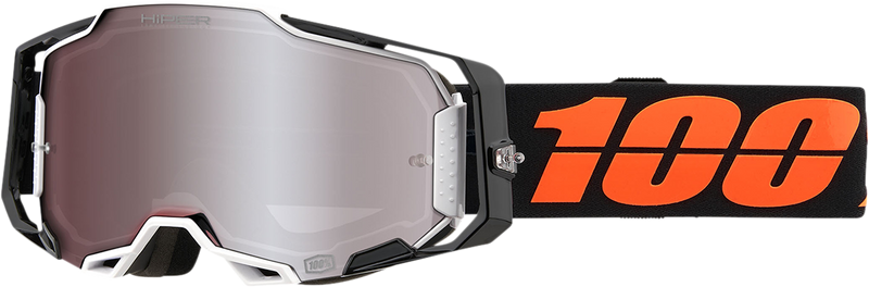 Load image into Gallery viewer, 100% Armega Goggles - Blacktail - HiPER Silver Mirror 50003-00002
