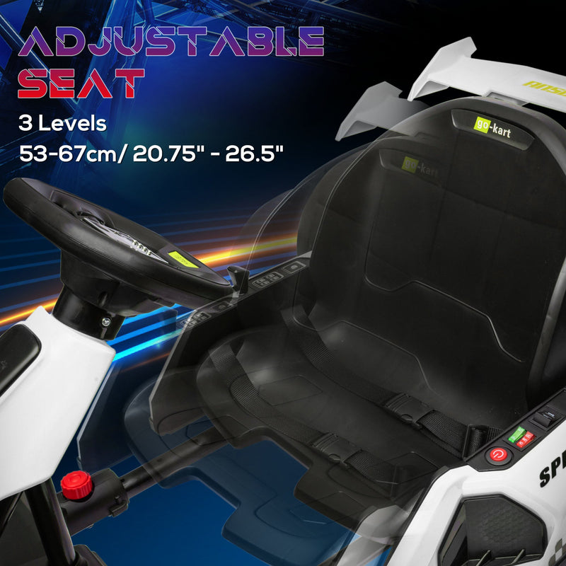 Load image into Gallery viewer, Adjustable Seat Electric Go Kart with Slow Start - 24V, 7.5 MPH
