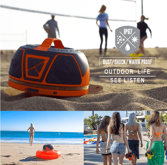 WOW Sports WOW-SOUND Floating Waterproof Stereo Bluetooth Speaker