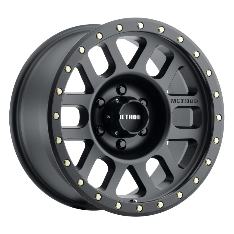 Load image into Gallery viewer, Method MR309 Grid 17x8.5 0mm Offset 6x120 83mm CB Matte Black Wheel

