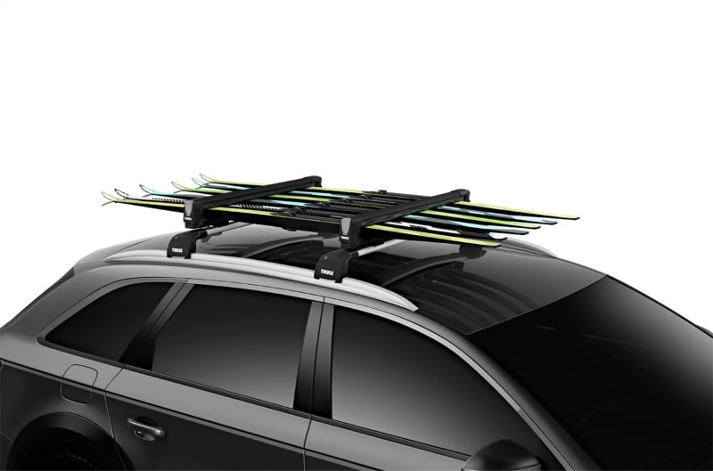 Load image into Gallery viewer, Thule SnowPack M Ski/Snowboard Rack - Black (Up to 4 Pair Skis/2 Snowboards)
