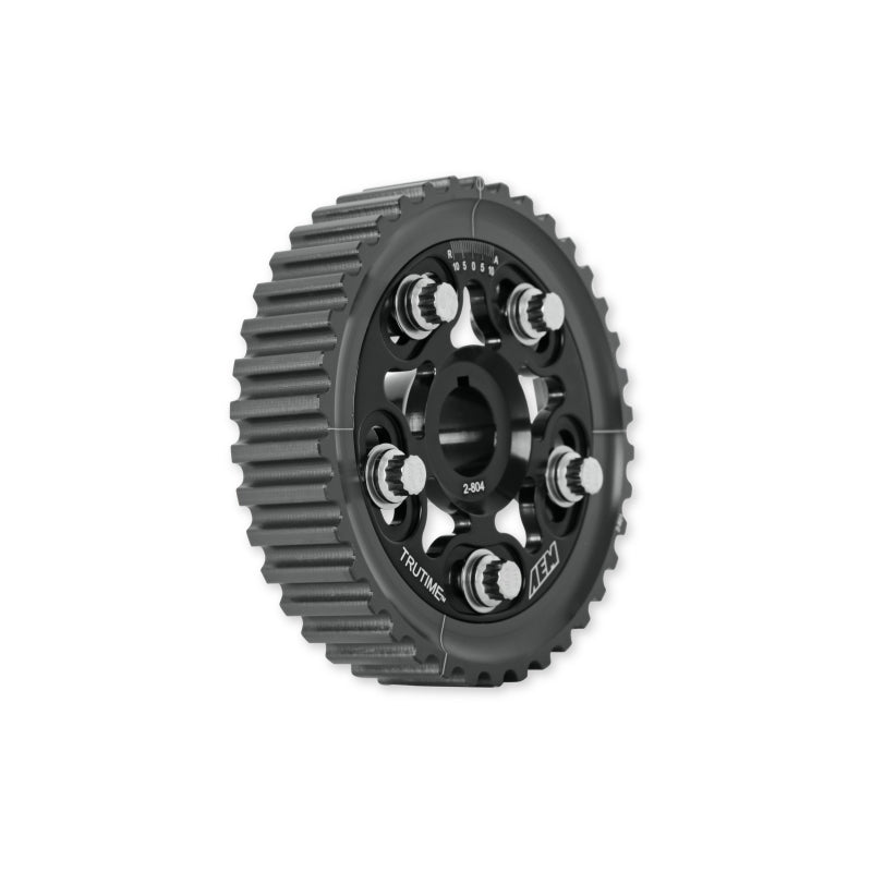 Load image into Gallery viewer, AEM Electronics Tru-Time Cam Gear Black 5-Bolt Honda D16Y7 &amp; D16Y8
