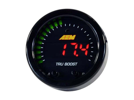 AEM X-Series Tru-Boost Controller Gauge w/ Boost Control Solenoid 80PSIg Internal MAP Sensor 30-0352