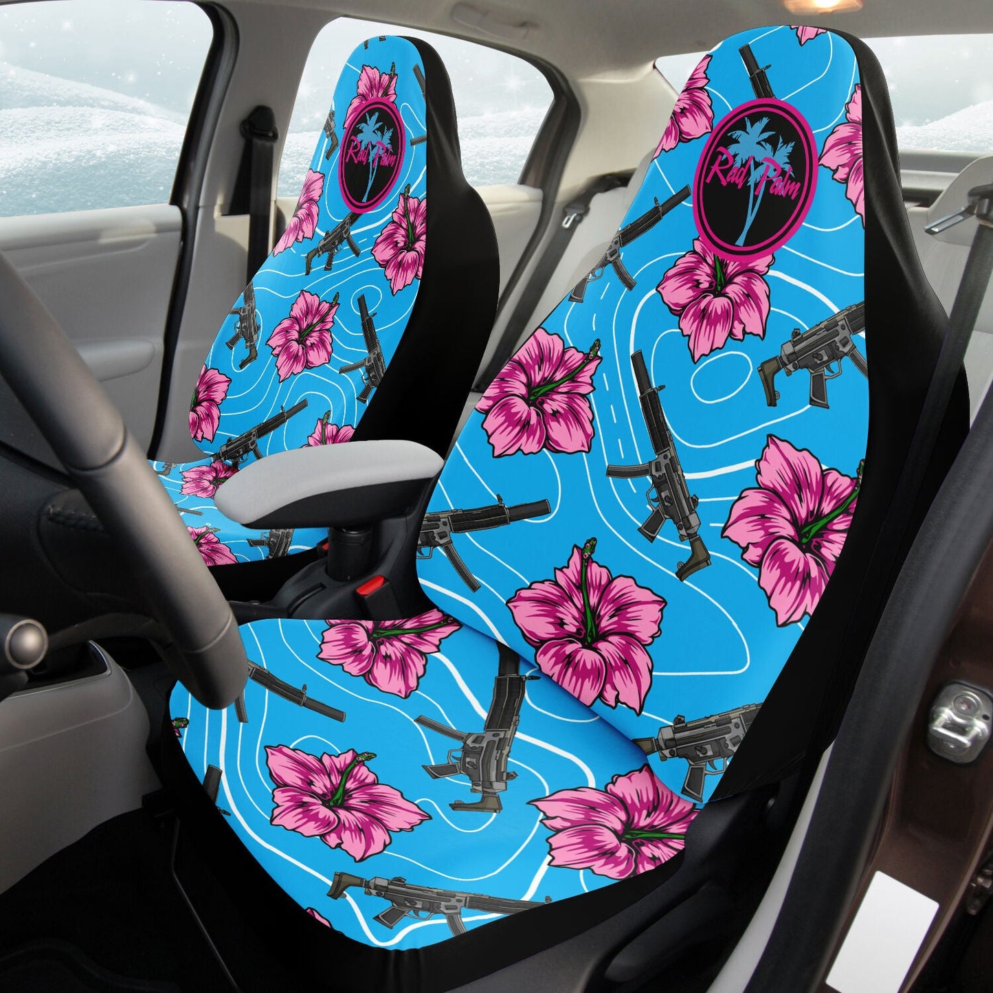 Rad Palm High Capacity Hibiscus Seat Covers