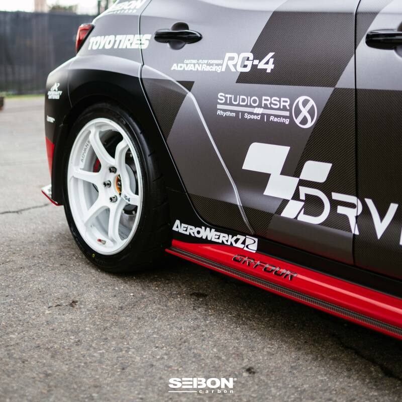 Load image into Gallery viewer, Seibon 2023+ Toyota GR Corolla MB-Style Carbon Fiber Side Skirts

