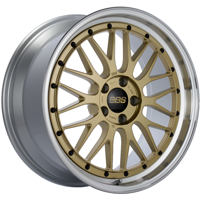 Load image into Gallery viewer, BBS LM 19x9 5x112 ET42 Gold Center Diamond Cut Lip Wheel -82mm PFS/Clip Required
