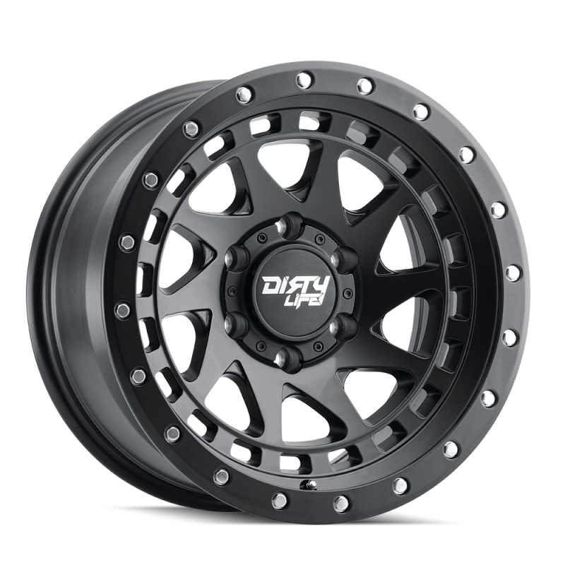 Load image into Gallery viewer, Dirty Life 9311 Enigma Pro 17x9/5x127 BP/-12mm Offset/71.5mm Hub Matte Black Wheel - Beadlock
