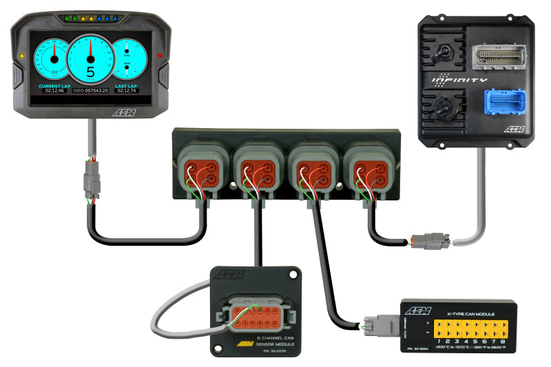 Load image into Gallery viewer, AEM Electronics 4 Port AEMnet CAN Hub
