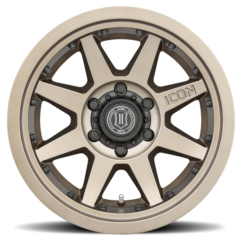 Load image into Gallery viewer, ICON Rebound Pro 17x8.5 6x135 6mm Offset 5in BS 87.1mm Bore Bronze Wheel
