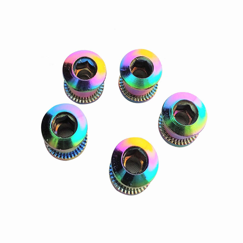 Load image into Gallery viewer, OUTBURST CHROMOLY BMX RACING CHAIN RING BOLTS

