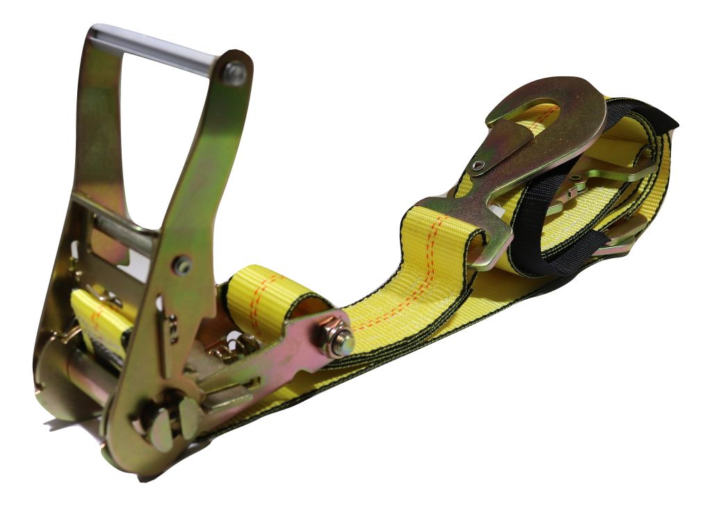 2" x 8 Ft Axle Wrap Auto Tie Down Ratchet Straps w/ Snap Hooks YELLOW | 4 PACK