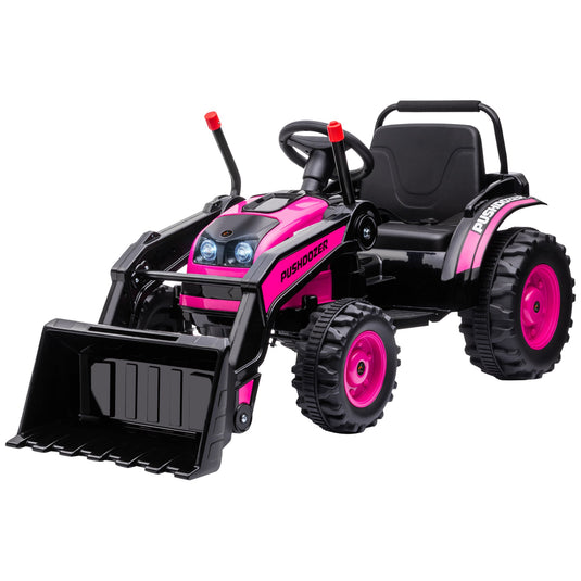 Excavator 6V Battery Tractor with Music and Headlight for Kids' Riding Fun