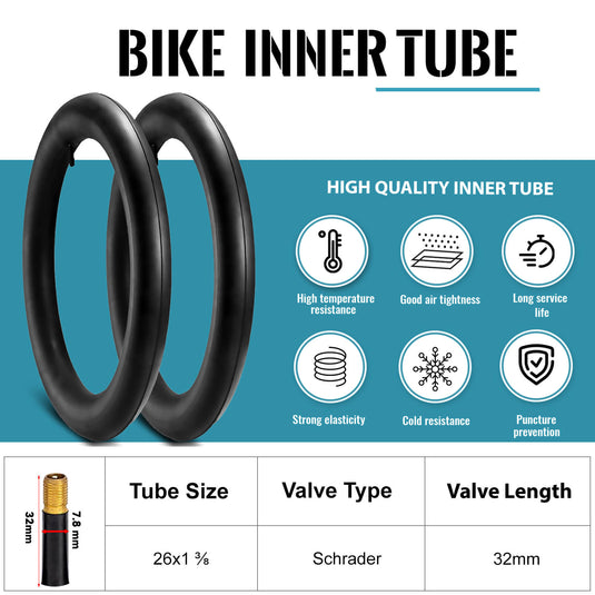Path Bike Tube - 26×1 3/8 inch