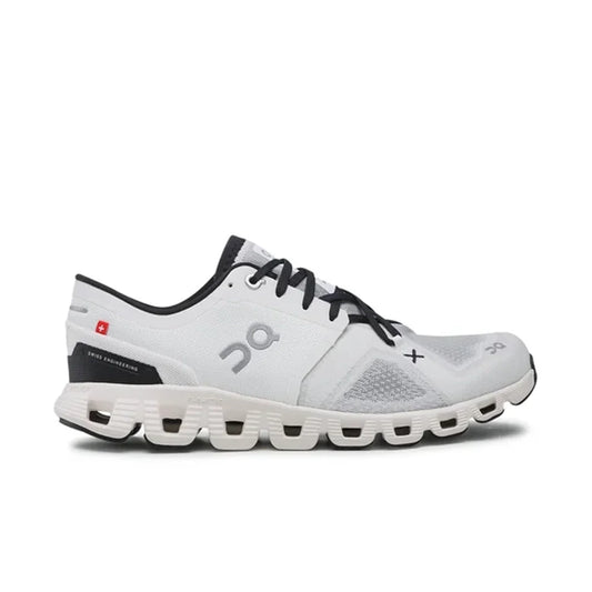 Women's On Cloud X 3, White/Black, 9.5 B Medium - Skoutley Outdoors LLC