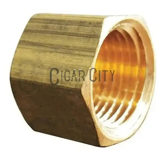 1/8″ Brass Pipe Cap – Female NPT Thread – SKU: