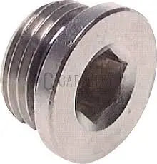 1/4" GAS Nickel Plated Brass Oil Plug