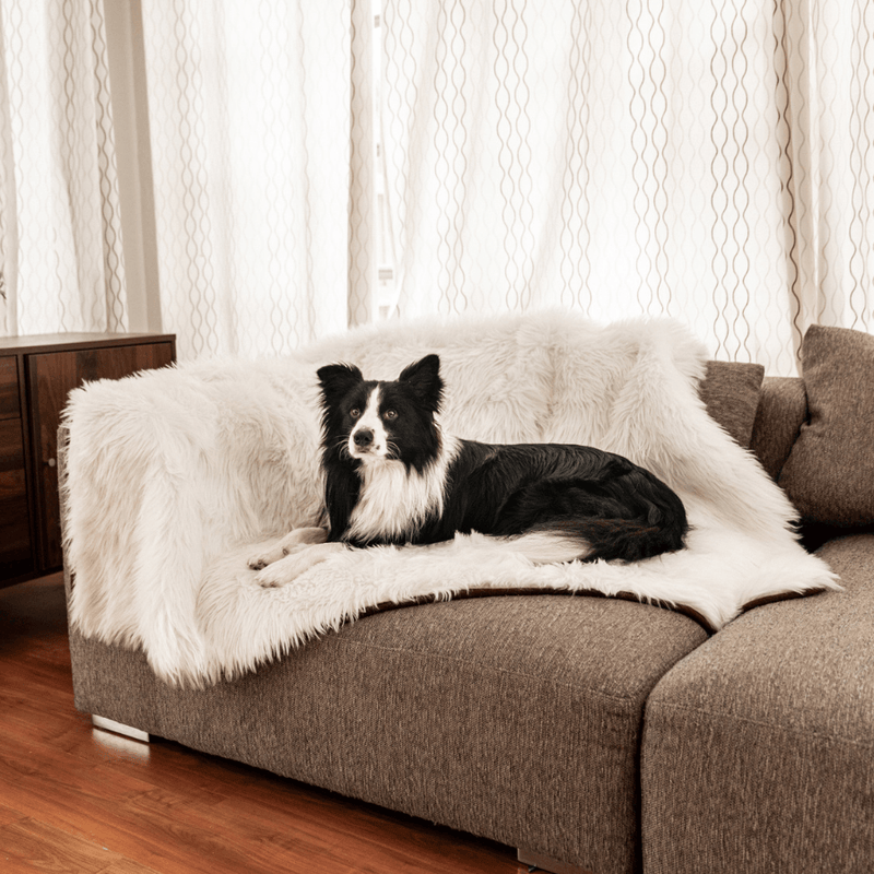 Load image into Gallery viewer, PupProtector™ Waterproof Throw Blanket - Polar White
