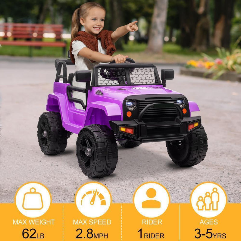 Load image into Gallery viewer, 1-Seater Kids Electric Car with Remote Control and 4 Wheels - 12V Ride on Toy

