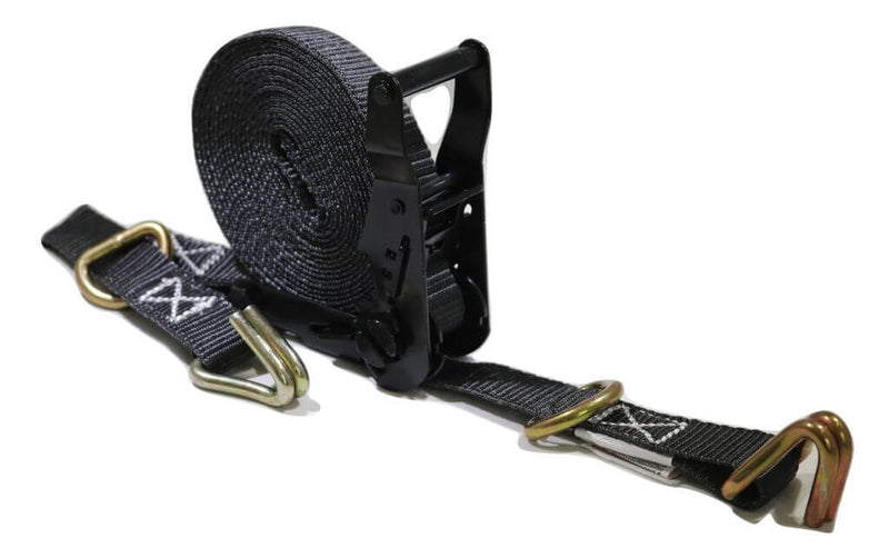 Load image into Gallery viewer, 1&quot; x 20 ft. Ratchet Strap with Wire Hooks &amp; D-Rings | R120WD
