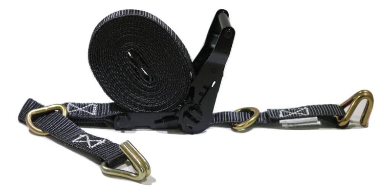 Load image into Gallery viewer, 1&quot; x 20 ft. Ratchet Strap with Wire Hooks &amp; D-Rings | 4 PACK
