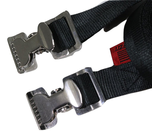 1" x 8 Ft Adjustable Stainless Steel Alligator Clip Tie Strap | AC108SS