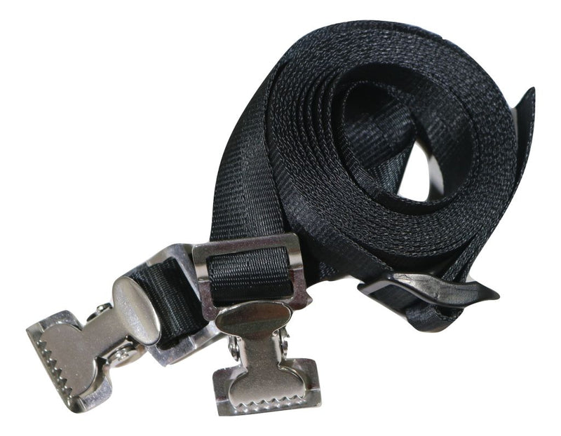 Load image into Gallery viewer, 1&quot; x 8 Ft Adjustable Stainless Steel Alligator Clip Tie Strap | AC108SS
