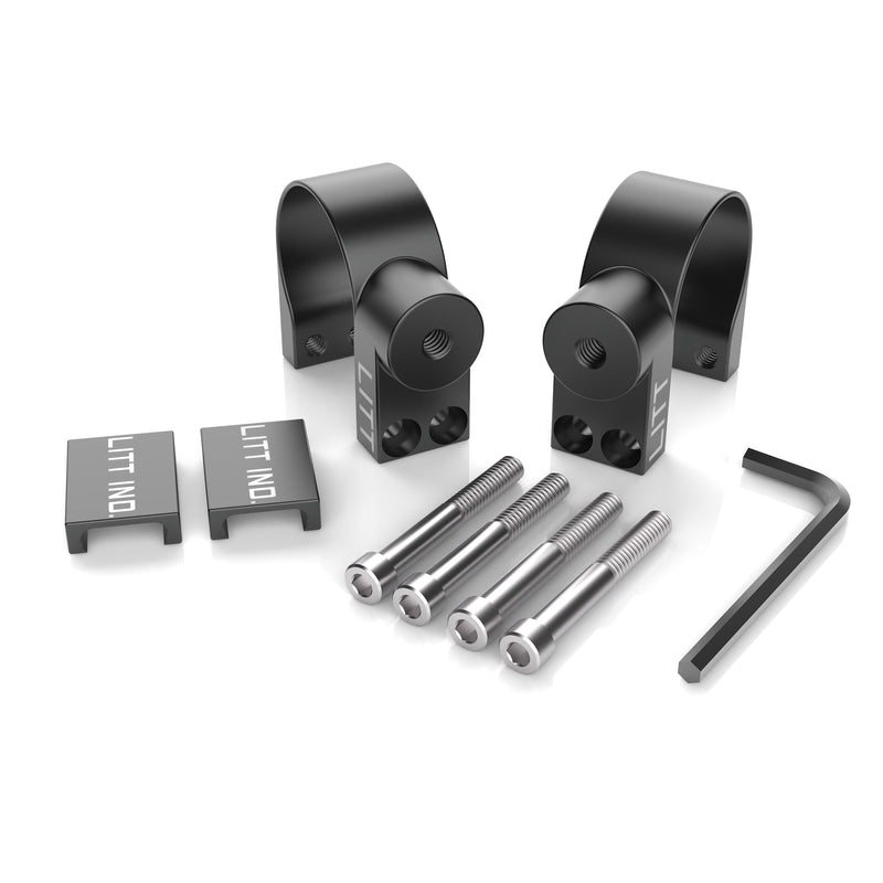 Load image into Gallery viewer, billet 1.75 inch roll cage bar clamps 1 3/4 for utv rzr can am polaris general jeep tjj by litt industries

