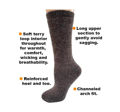 Load image into Gallery viewer, 100% Alpaca American Traveler Socks
