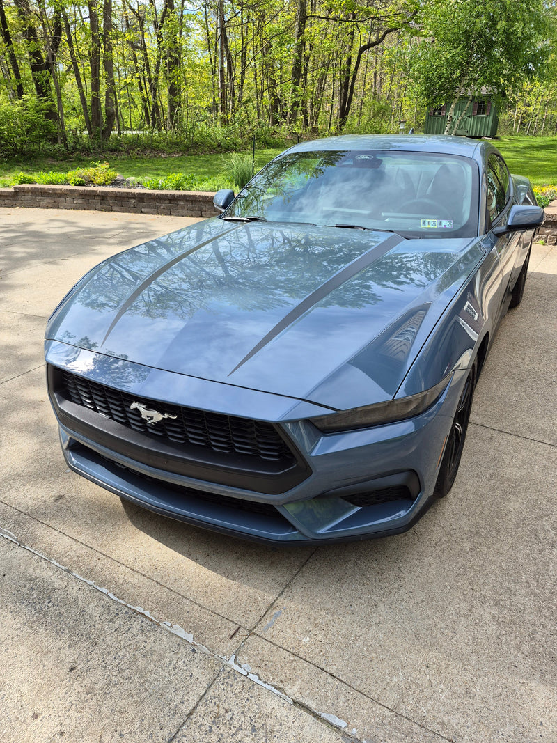 Load image into Gallery viewer, Hood Spear Decals for the 2024 Ford Mustang GT
