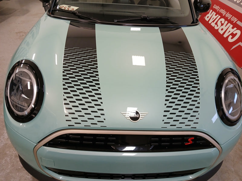 Load image into Gallery viewer, Faded Hood Stripe Decals for 2025-2026 Mini Cooper Sport
