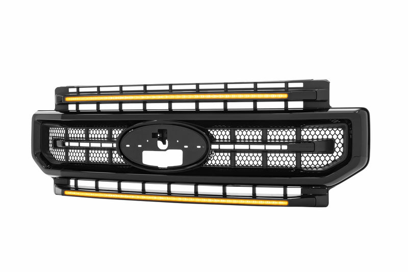 Load image into Gallery viewer, XBG LED Grille: Ford Super Duty (20-22 / Black / Amber DRL)
