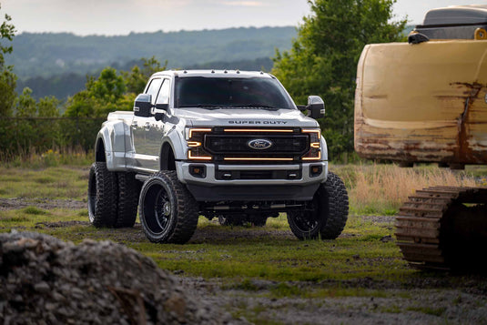 XBG LED Grille: Ford Super Duty (20-22 / Black / Amber DRL)