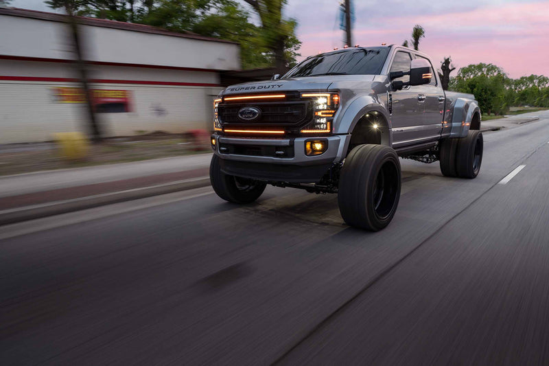 Load image into Gallery viewer, XBG LED Grille: Ford Super Duty (20-22 / Black / Amber DRL)
