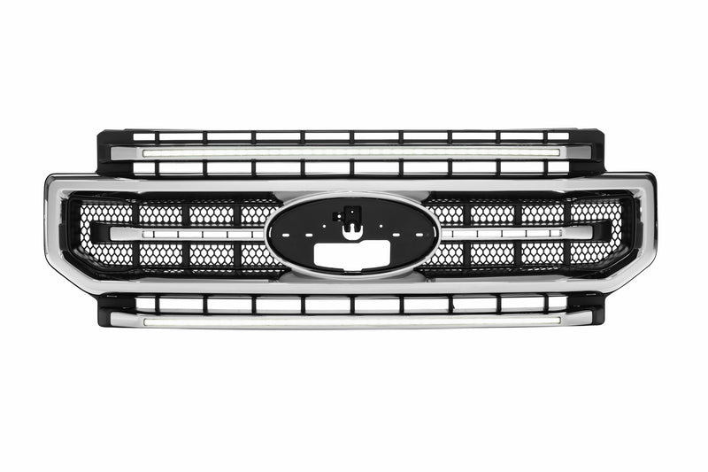 Load image into Gallery viewer, XBG LED Grille: Ford Super Duty (20-22 / Chrome / White DRL)
